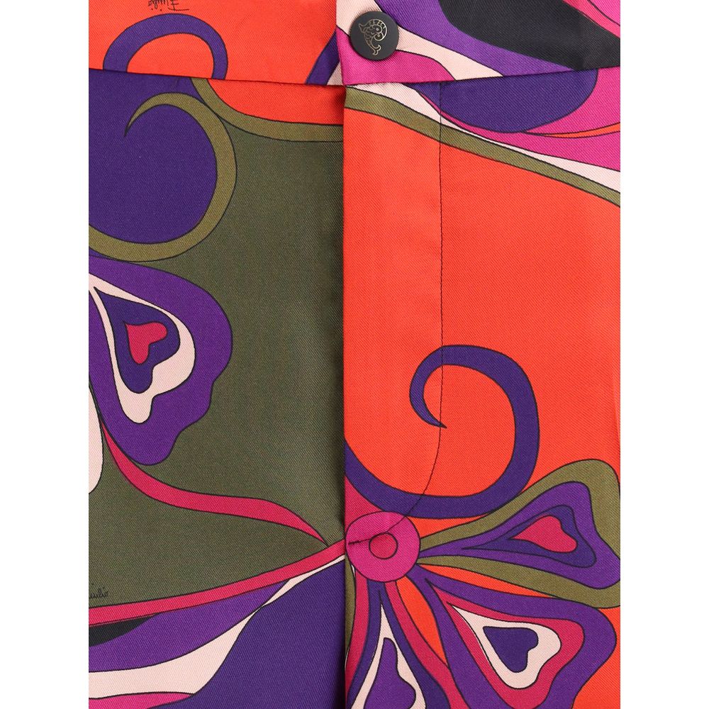 بنطال حريري متعدد الألوان من إميليو بوتشي