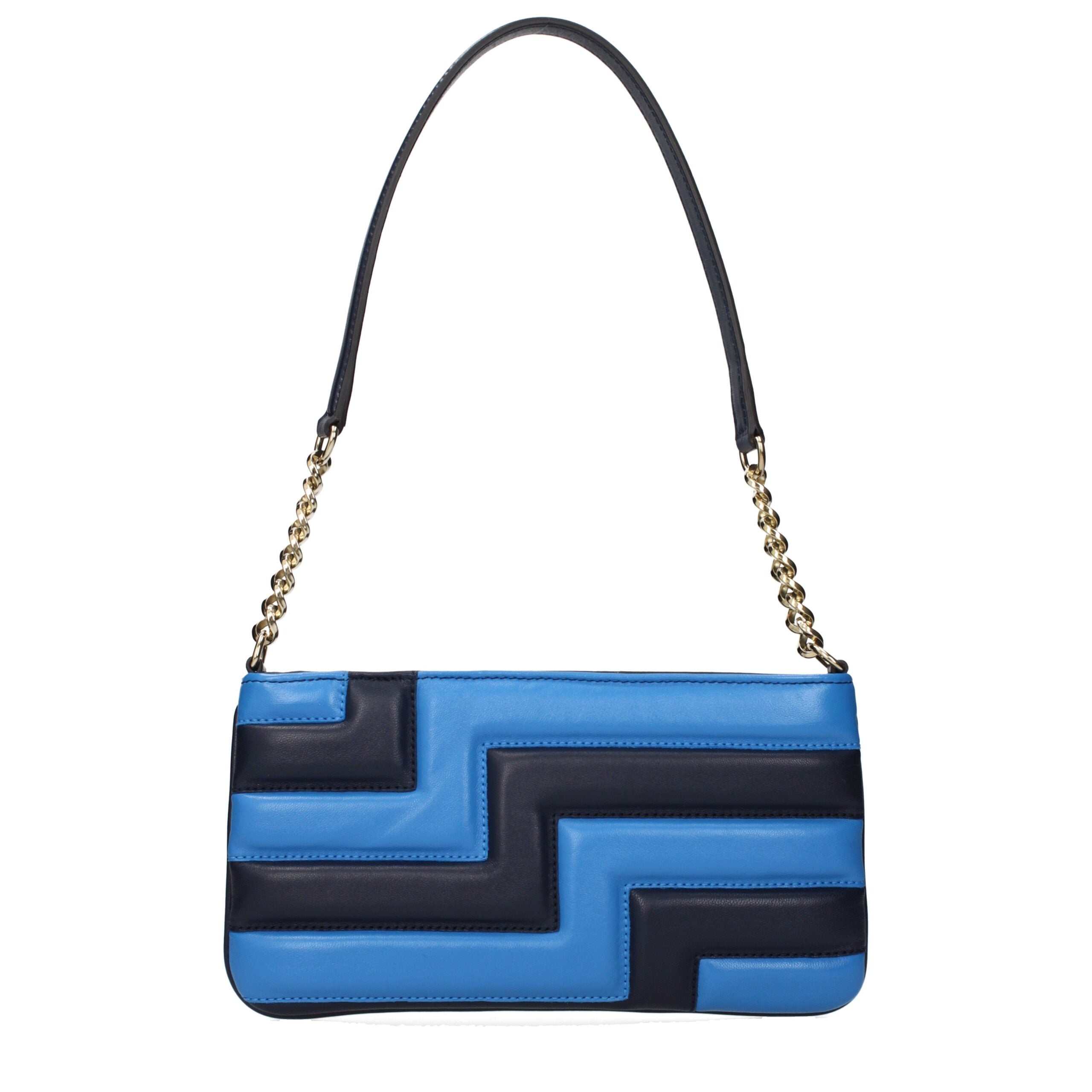 Jimmy Choo Blue Leather Shoulder Bag
