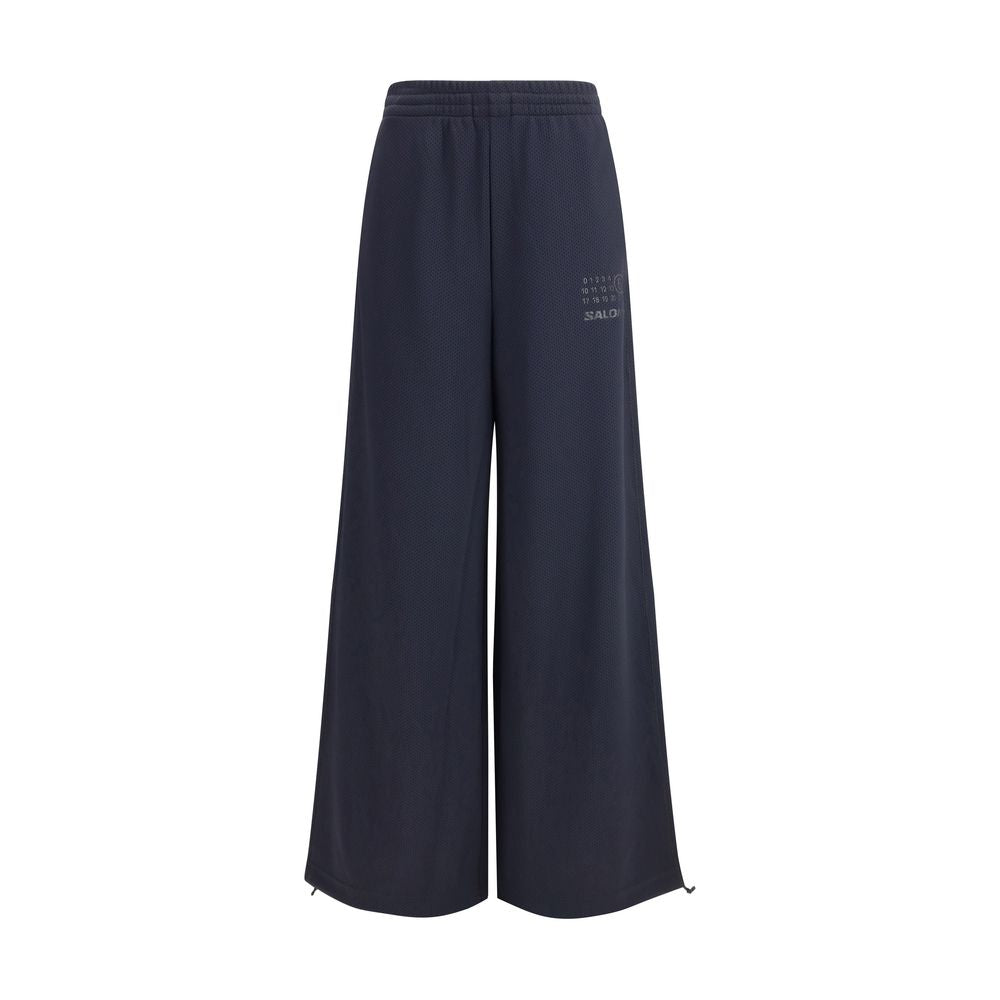 MM6 Black Polyester Athletic Pants