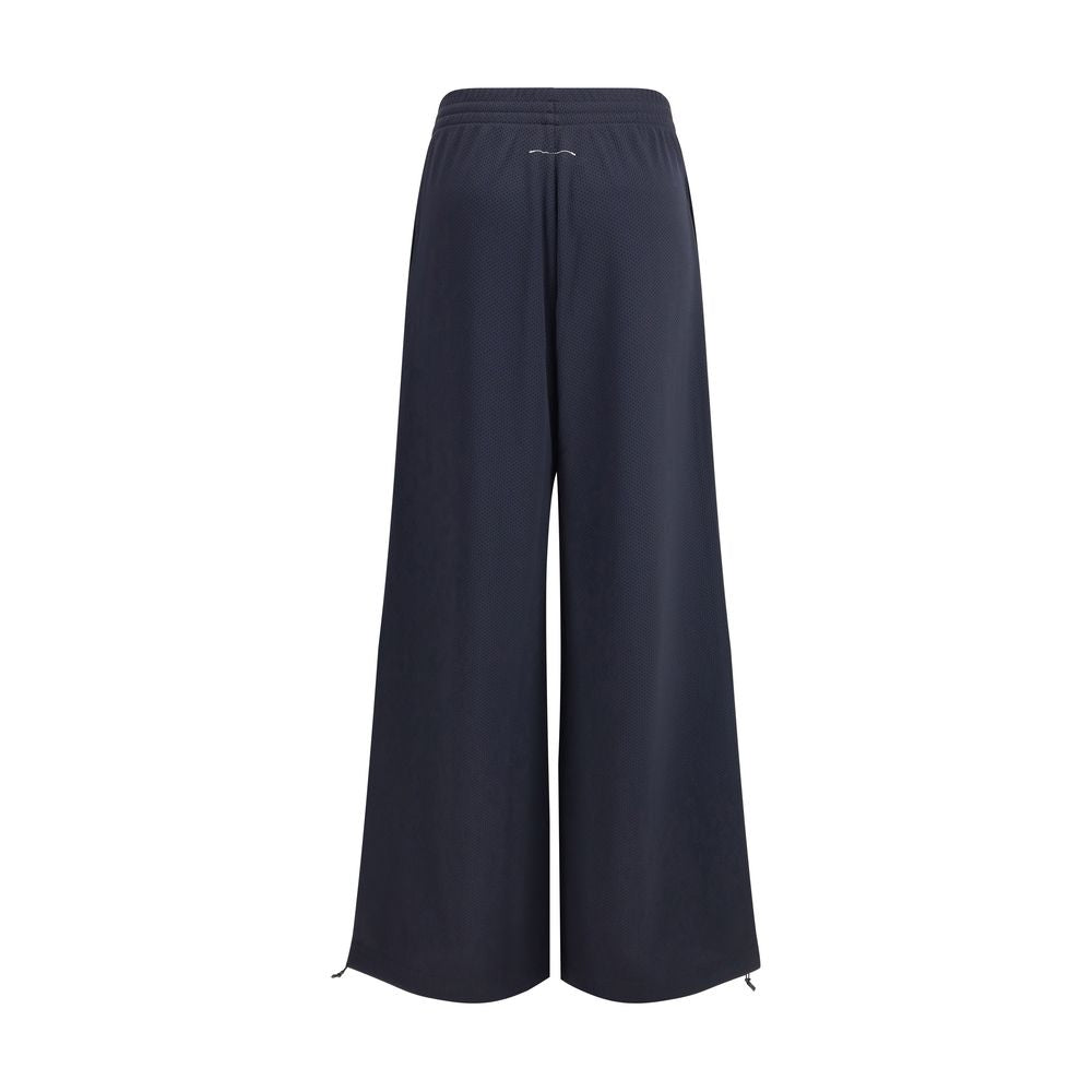 MM6 Black Polyester Athletic Pants