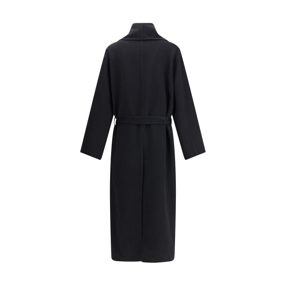 Tom Ford Black Fleece Wool Coat