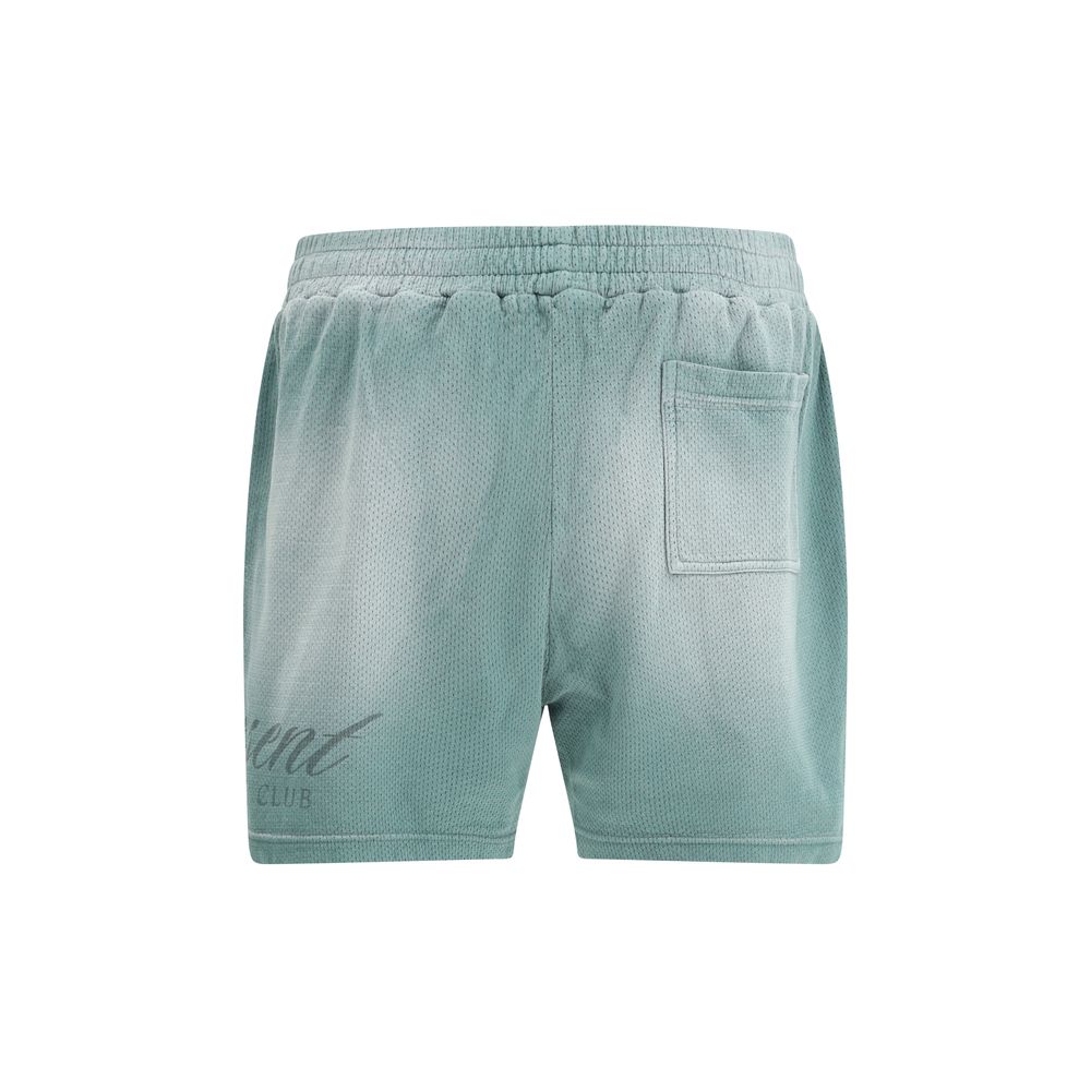 Represent Green Cotton Bermuda Shorts