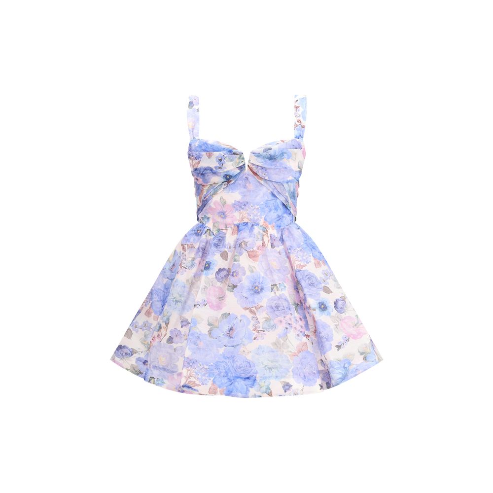 فستان زيمرمان متعدد الألوان من الكتان الكاجوال