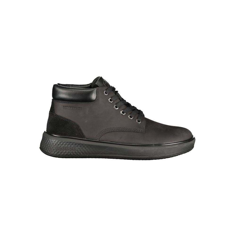 Lumberjack Black Leather Men Sneaker