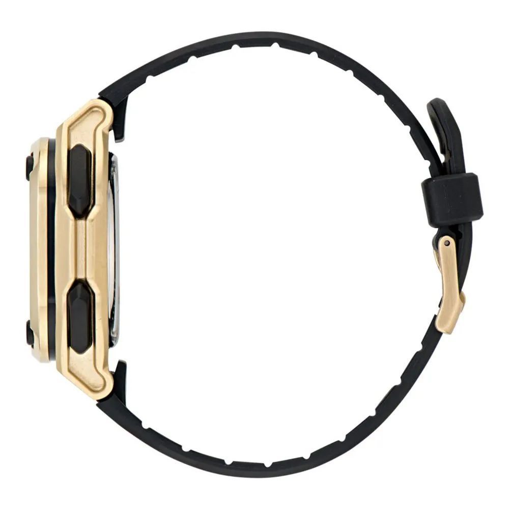 ساعة أديداس الرياضية المصنوعة من مادة صناعية باللون الأسود