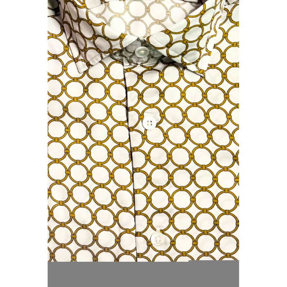 قميص رجالي من الفيسكوز الأبيض من باغوتا