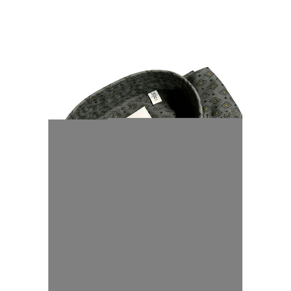 قميص رجالي ضيق من القطن باللون الأخضر من باغوتا