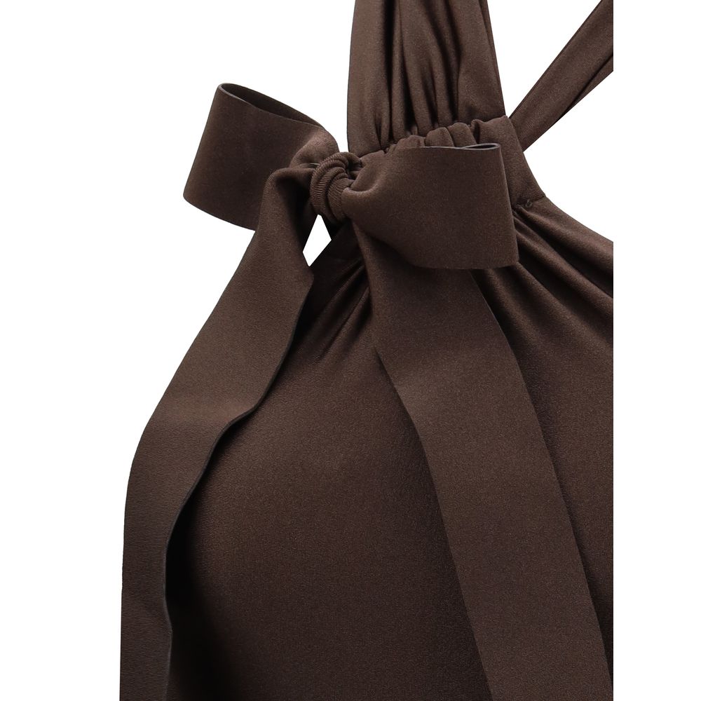 بدلة سباحة زيمرمان بنية من البولي أميد من قطعة واحدة