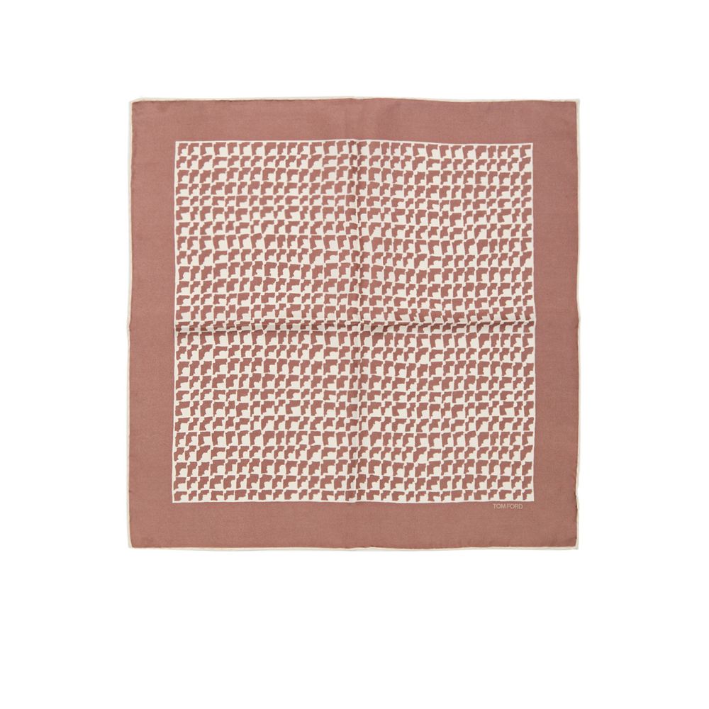 Tom Ford Brown Silk Pocket Square