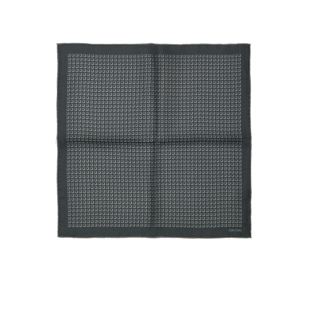 منديل جيب حريري أخضر من توم فورد