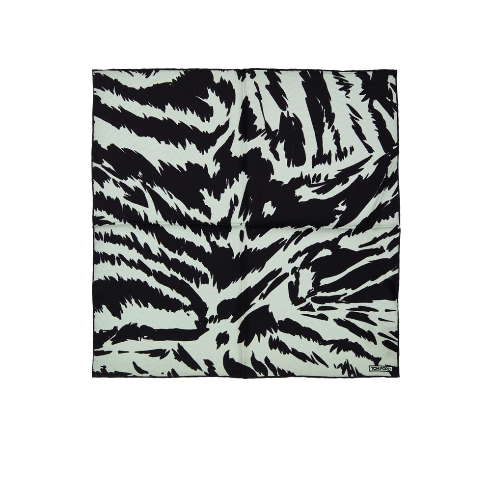 منديل جيب حريري رمادي من توم فورد