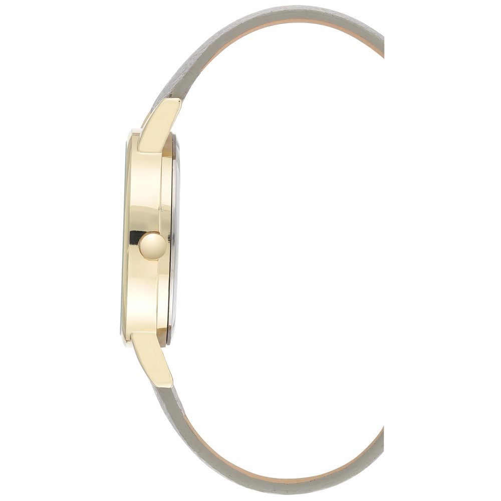 Nine West Gray Leather Dress Watch