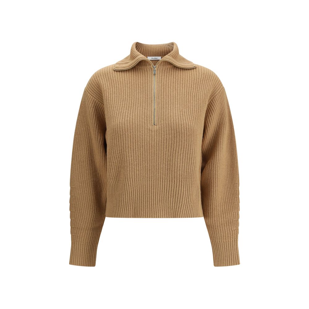 Max Mara Brown Wool Sweatshirt