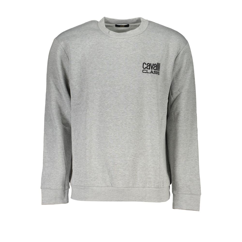 Cavalli Class Gray Cotton Sweatshirt
