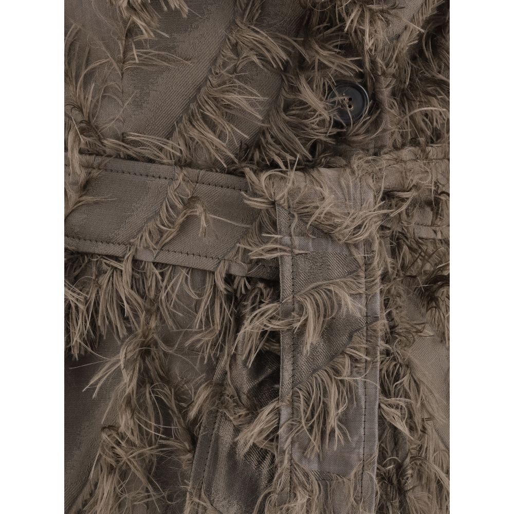 Brunello Cucinelli Brown Polyester Coat