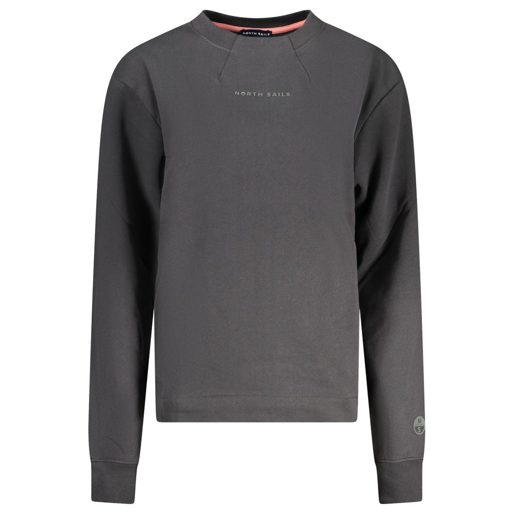 North Sails Black Cotton Women Sweatshirt