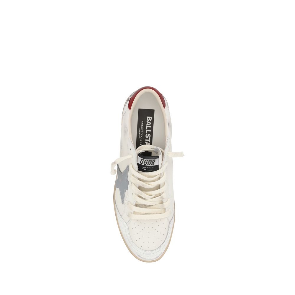 Golden Goose Cream Calf Leather Bos Taurus Low Top Sneakers