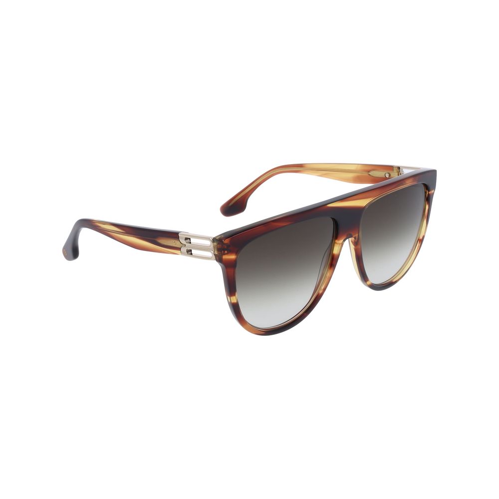 Victoria Beckham Brown Acetate Sunglasses