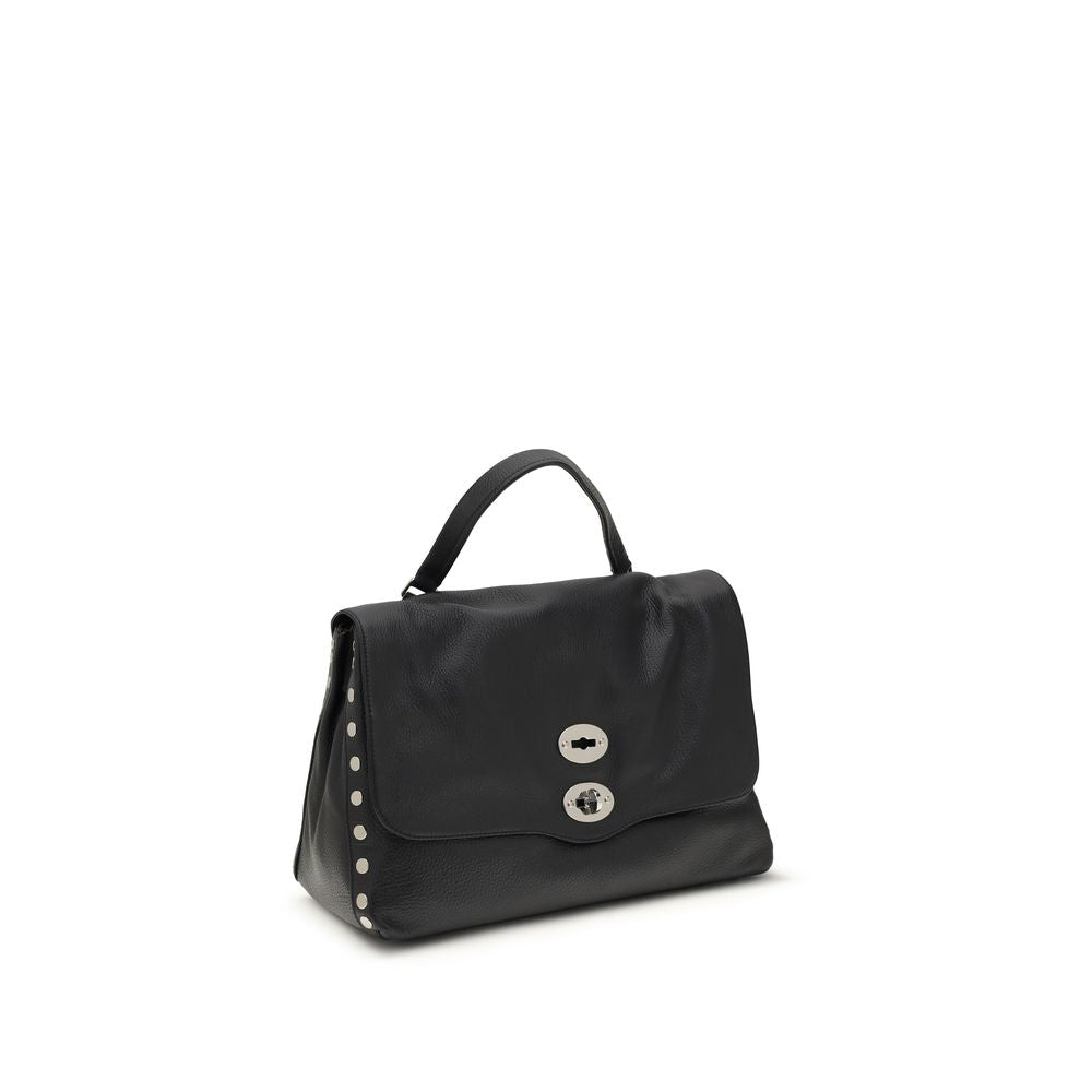 حقيبة كتف زانيلاتو بوس توروس من جلد العجل الأزرق