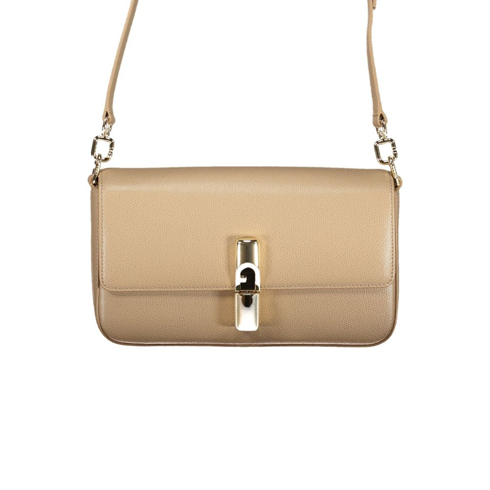 Furla Beige Leather Women Bag