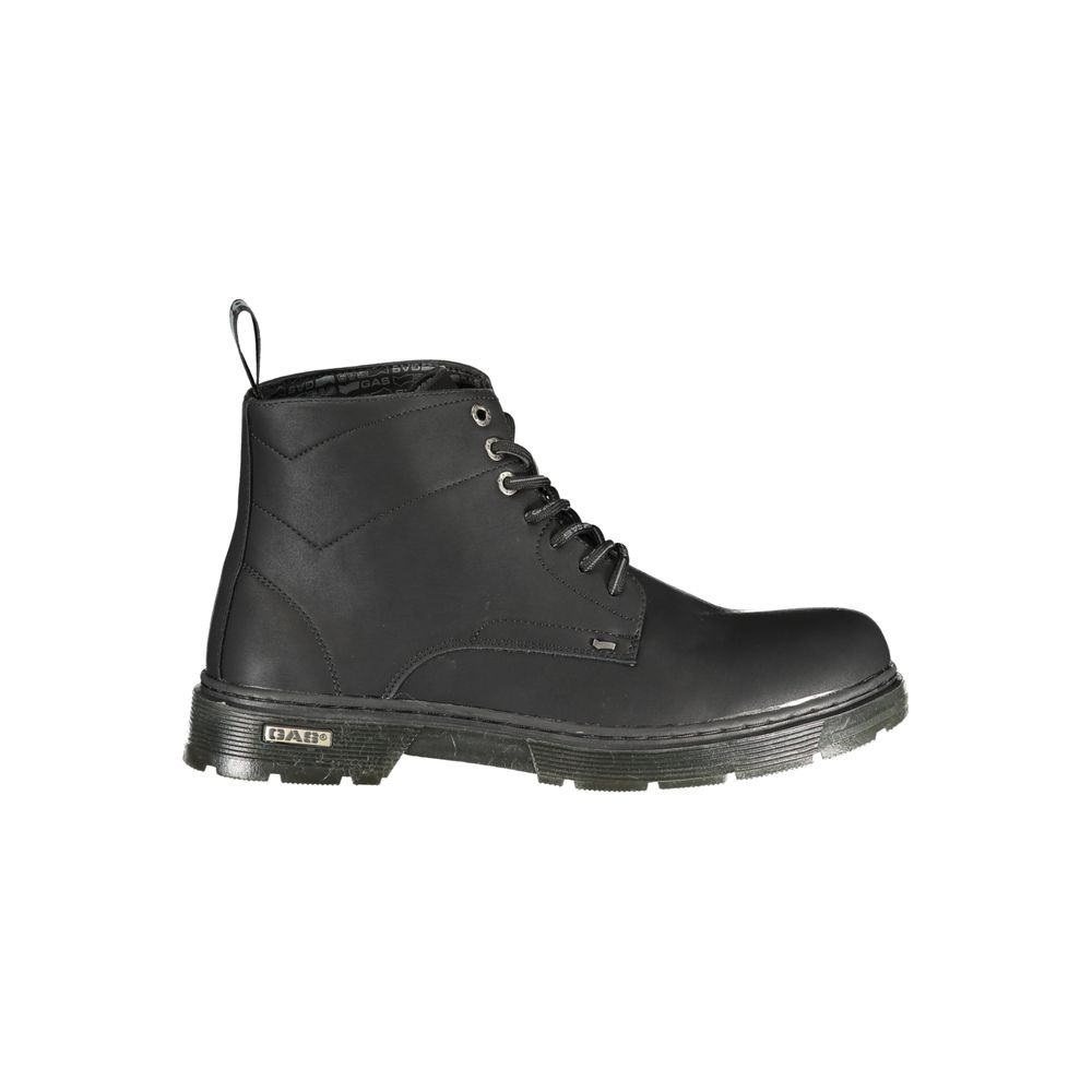 Gas Black Polyurethane Men's Ankle Boot