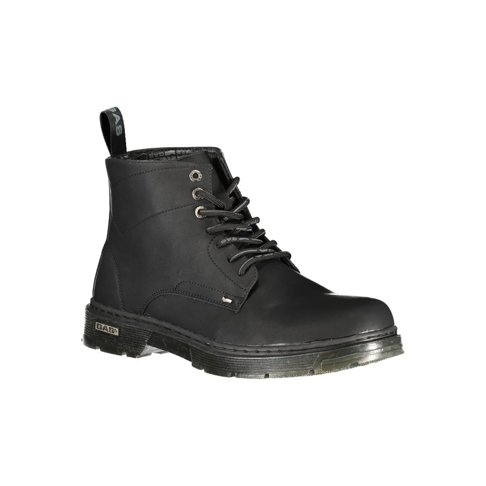 Gas Black Polyurethane Men's Ankle Boot