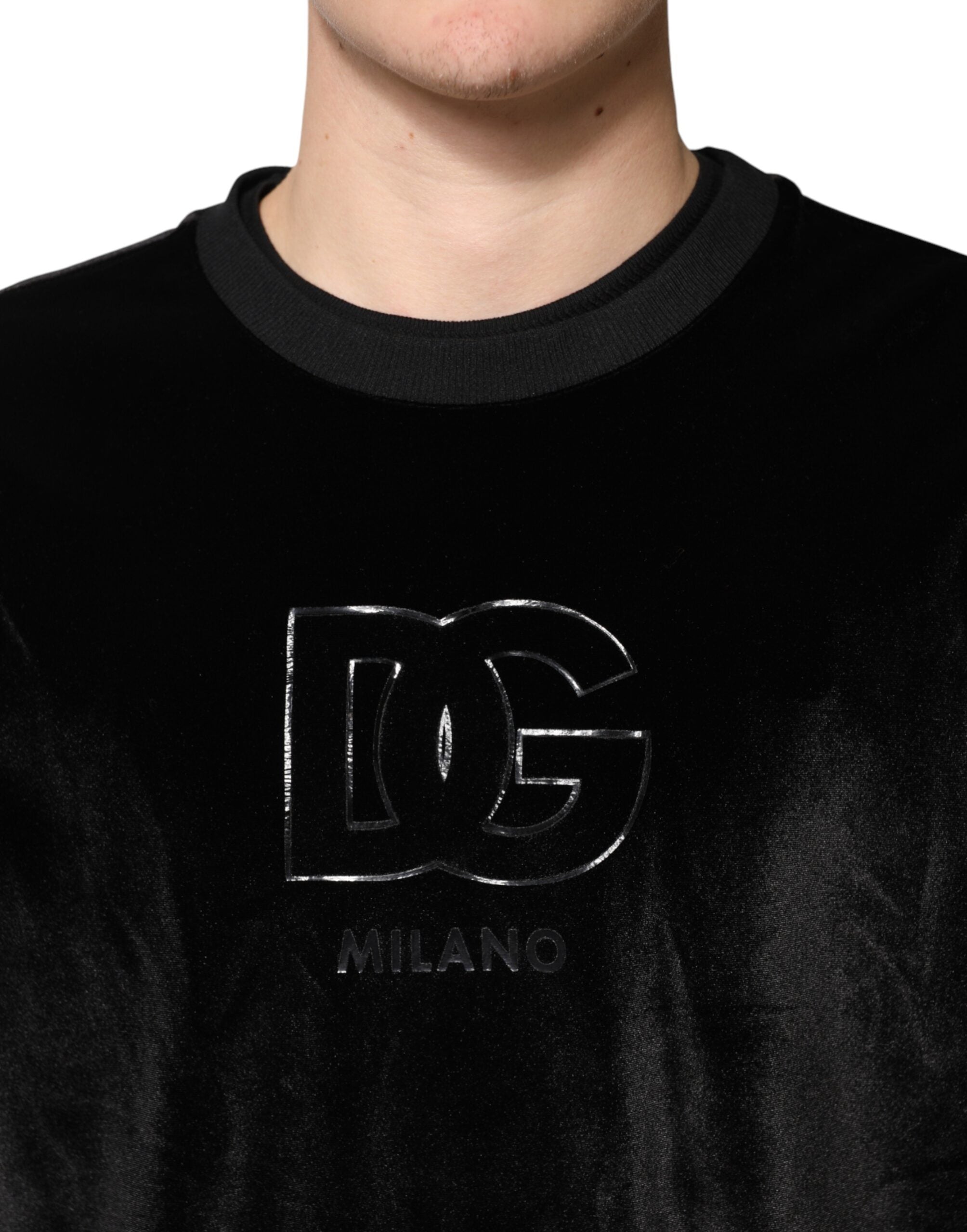 Dolce & Gabbana Black DG Logo Crew Neck Sweatshirt Sweater