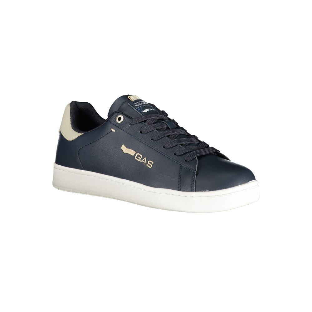 Gas Blue Polyurethane Men's Sneaker