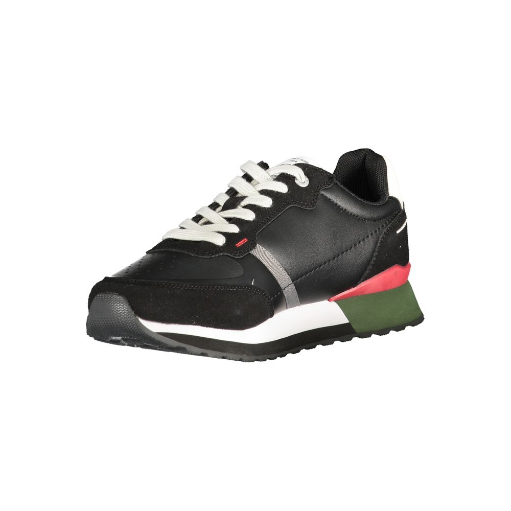 Gas Blue Polyurethane Men Sneaker