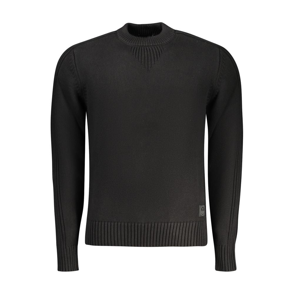 North Sails Black Cotton Men Sweater