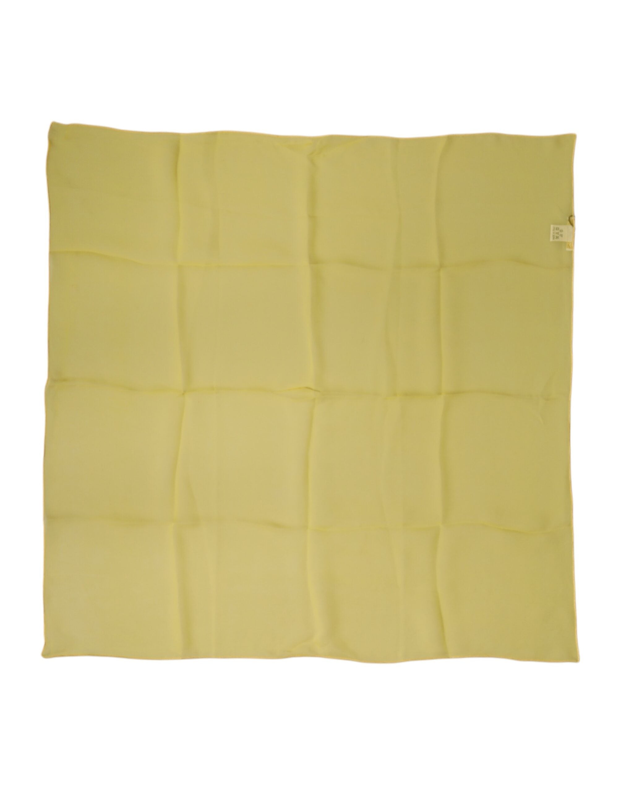 Dolce & Gabbana Yellow Silk Neck Wrap Square Foulard Scarf