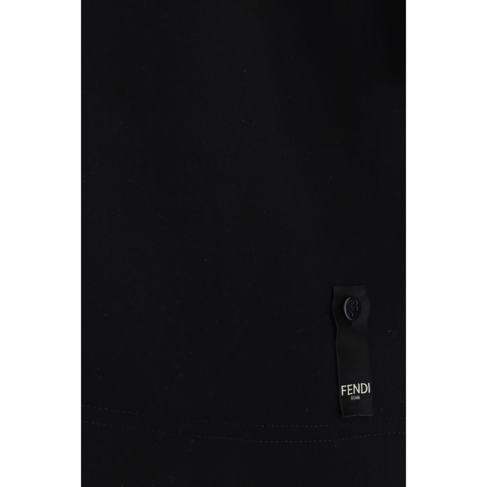 Fendi Black Cotton T-Shirt