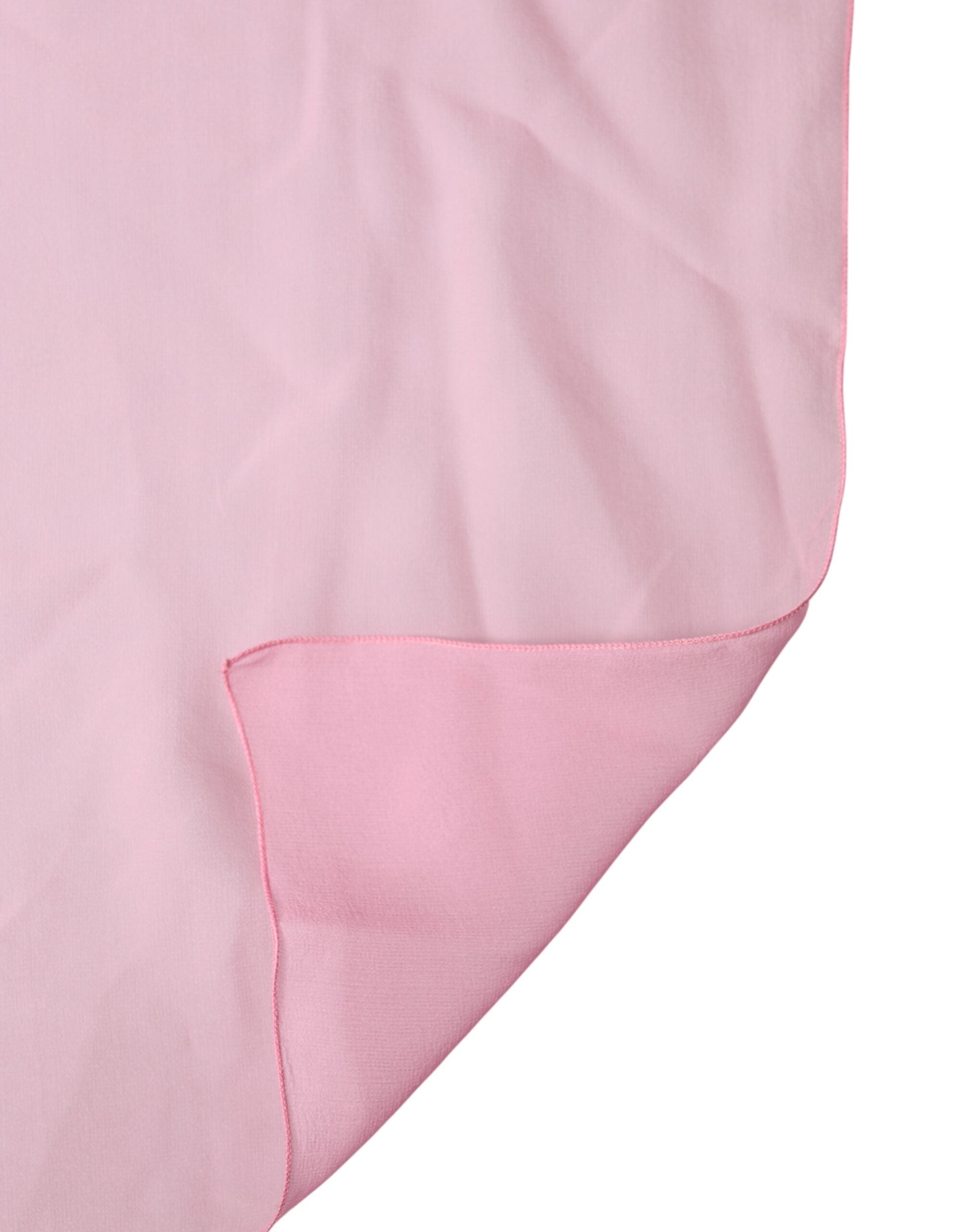 Dolce & Gabbana Pink Silk Sash Neck Wrap Shawl Men Scarf