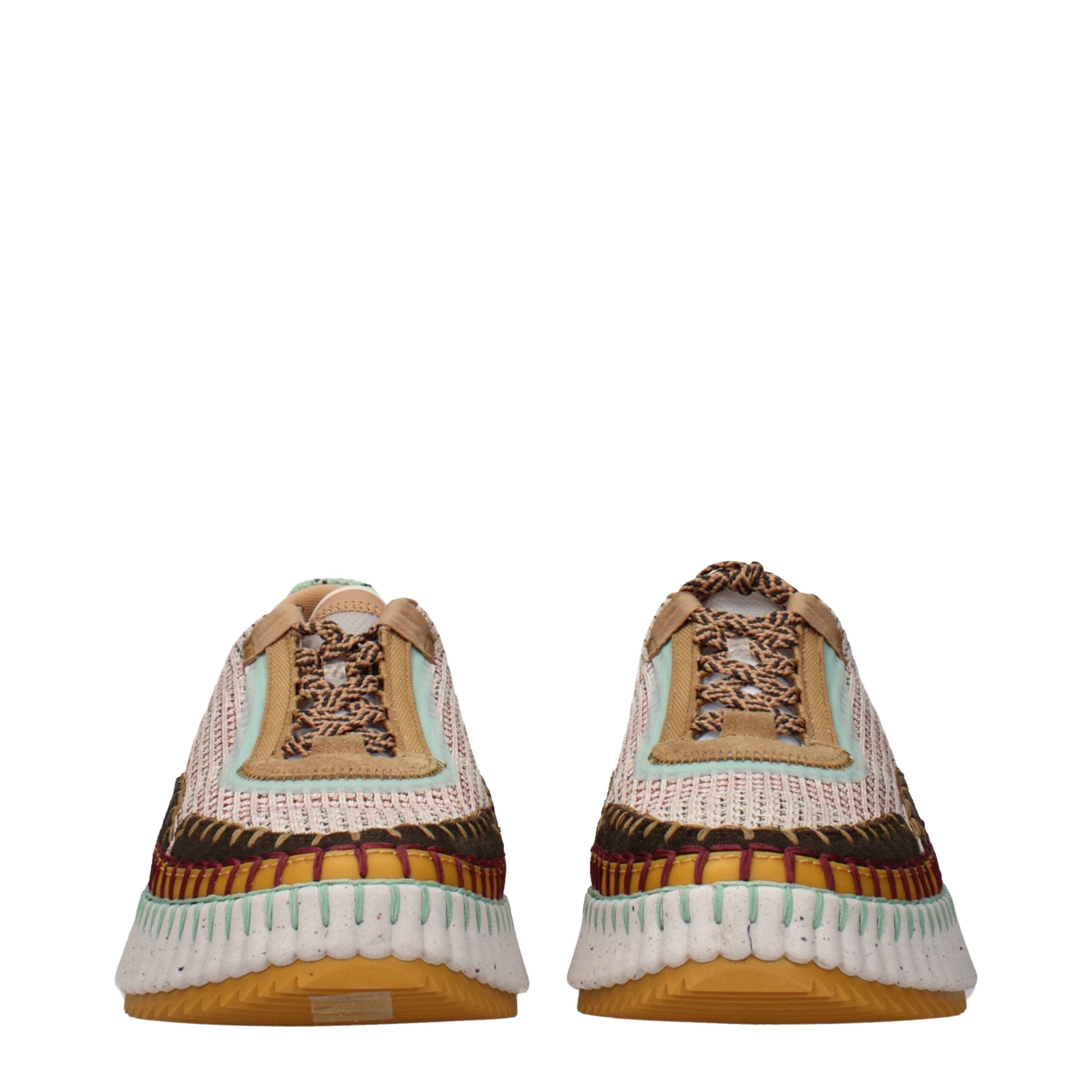 Chloé Multicolor Fabric Chunky Sneakers