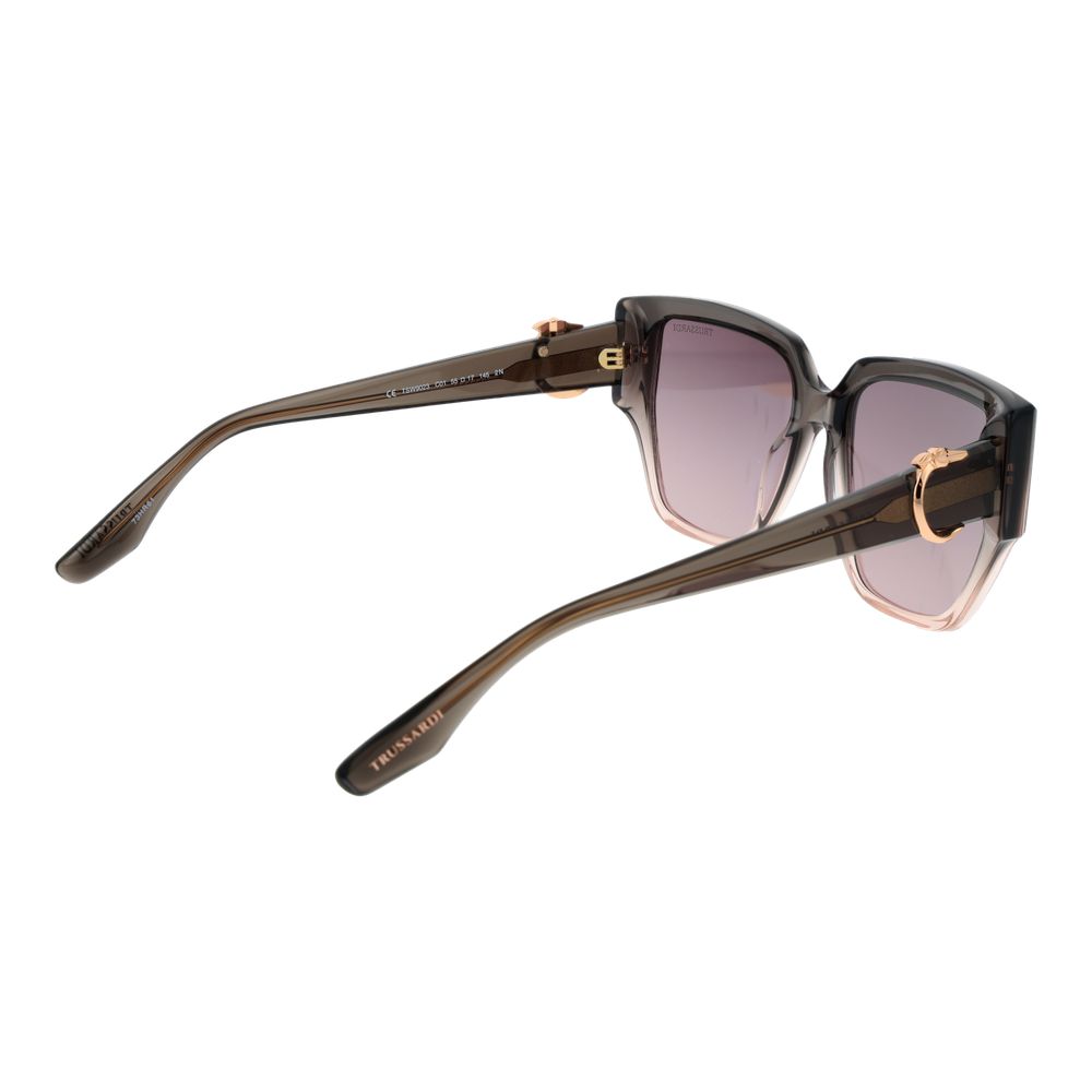 Trussardi Gray Acetate Sunglasses
