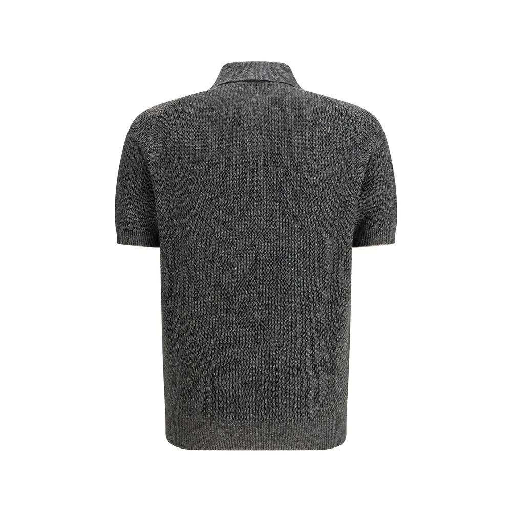 Brunello Cucinelli Gray Cotton Sweatshirt