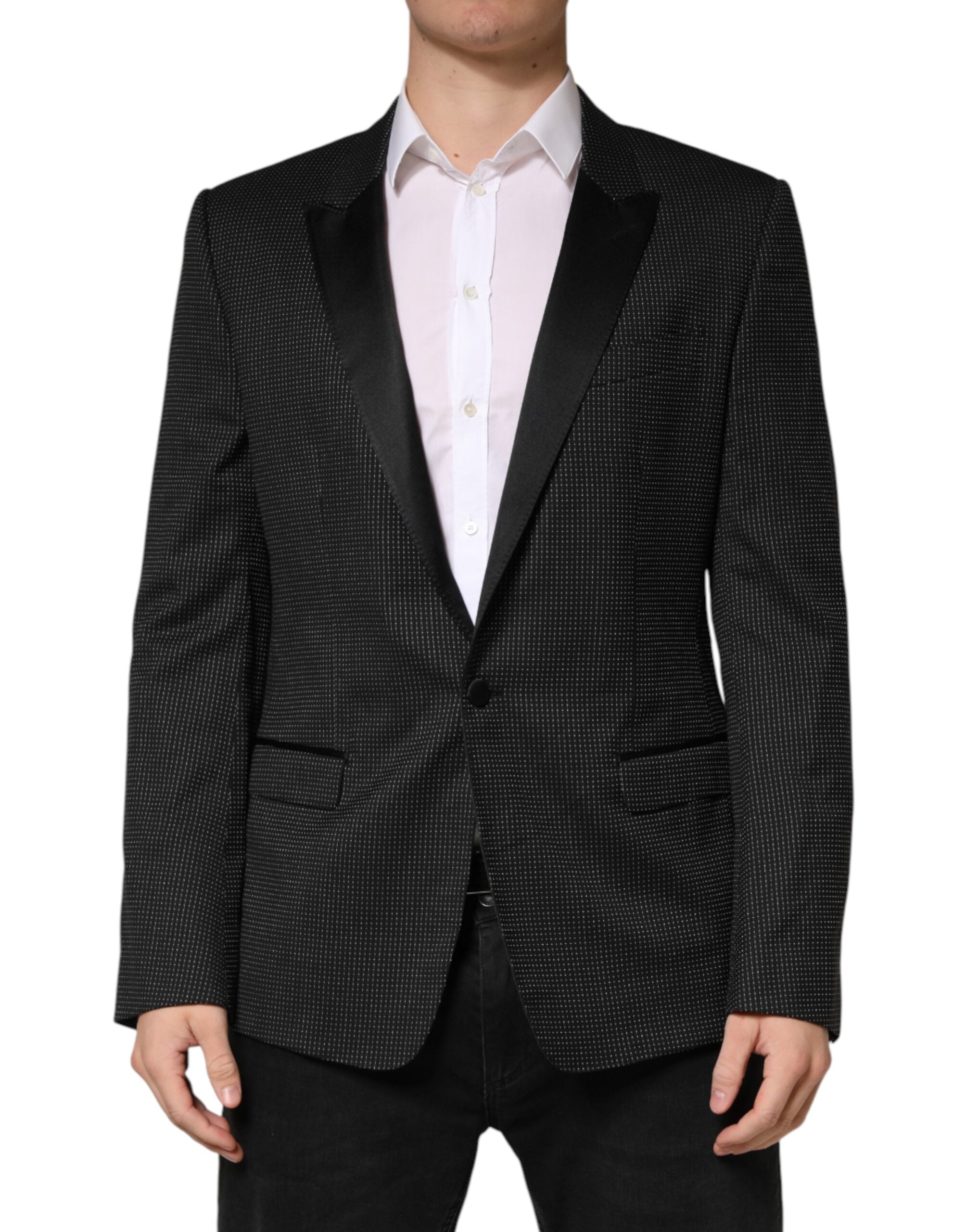 Dolce & Gabbana Black Fantasy Single Breasted Jacket Blazer - Luxe Marca