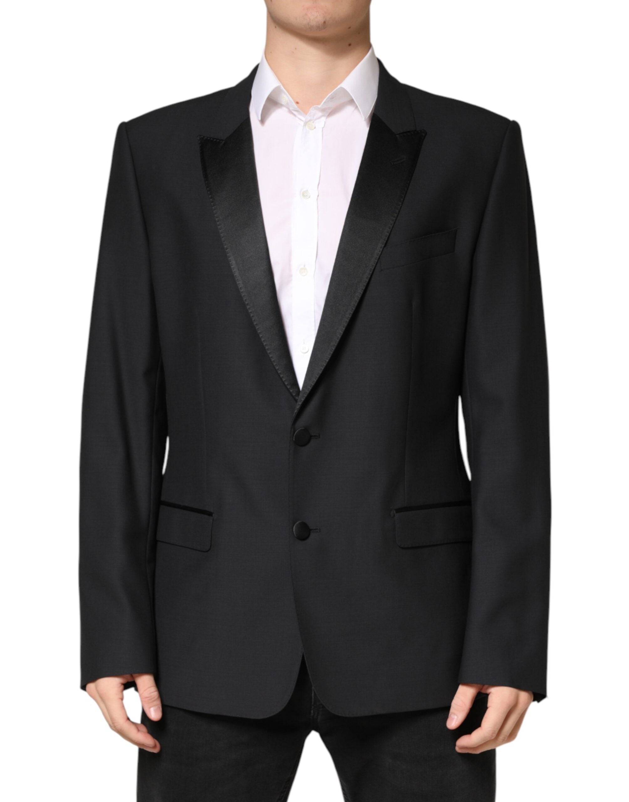Dolce & Gabbana Black MARTINI Single Breasted Jacket Blazer - Luxe Marca