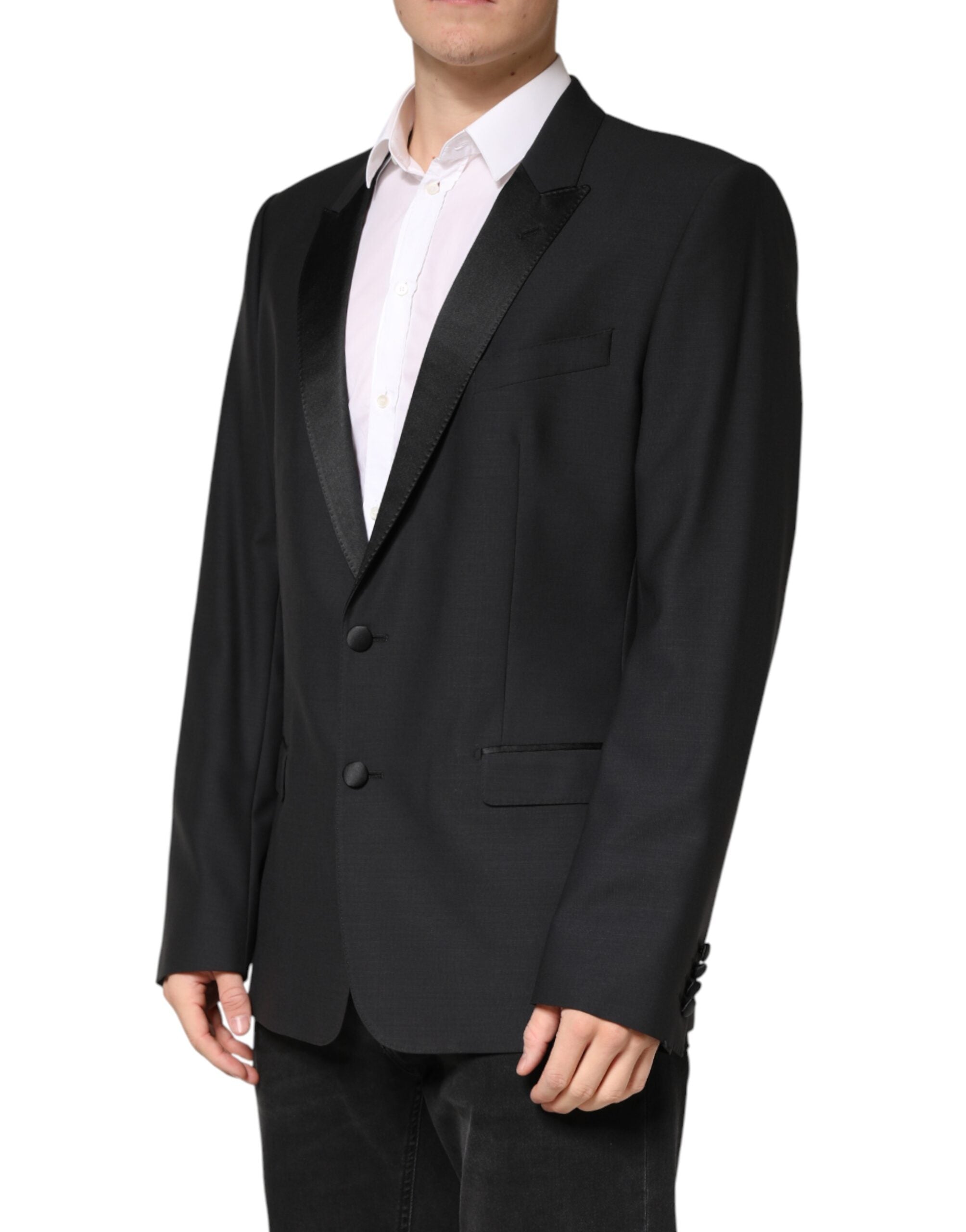 Dolce & Gabbana Black MARTINI Single Breasted Jacket Blazer - Luxe Marca