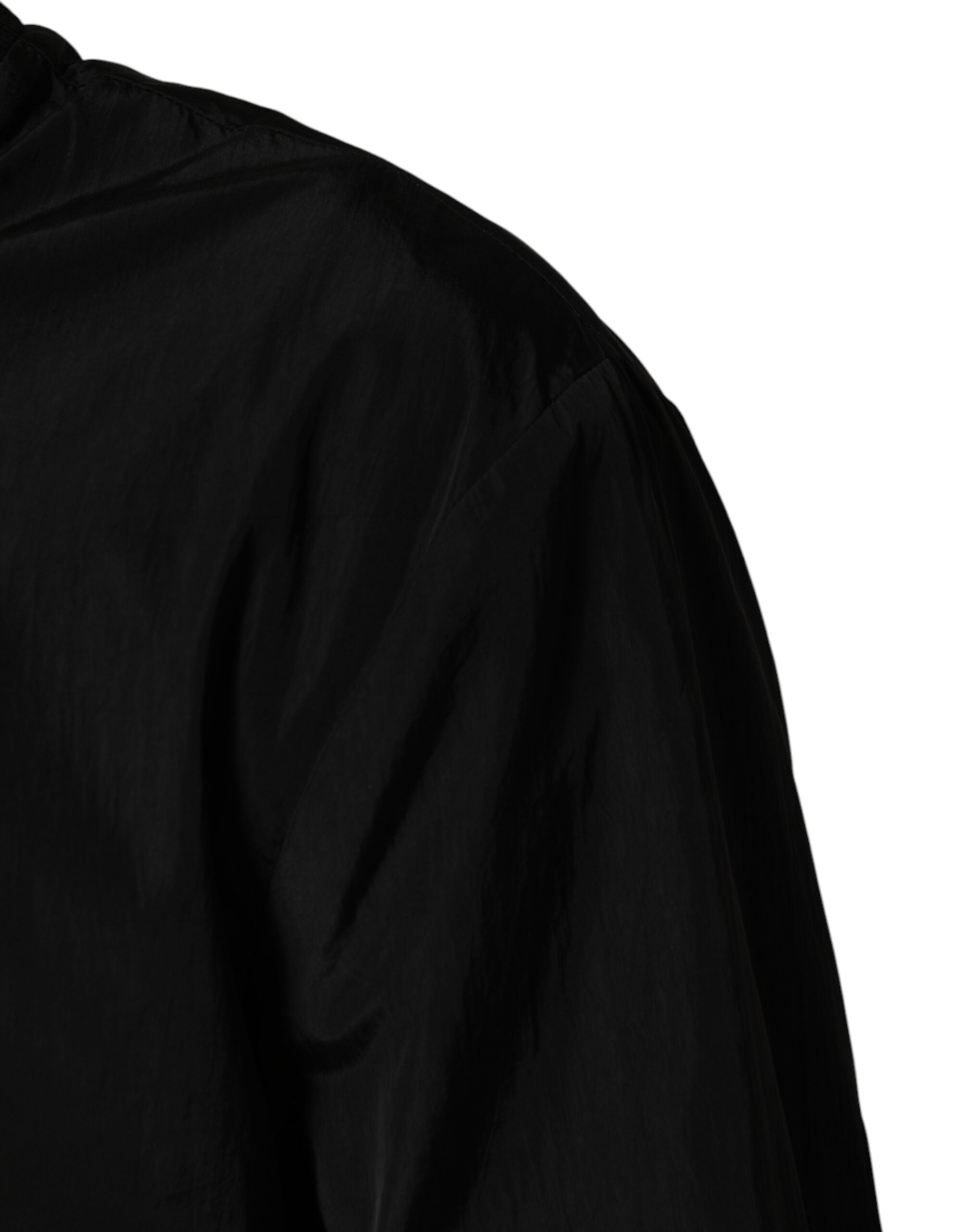 Dolce & Gabbana Black Pin Up Button Down Men Bomber Jacket - Luxe Marca