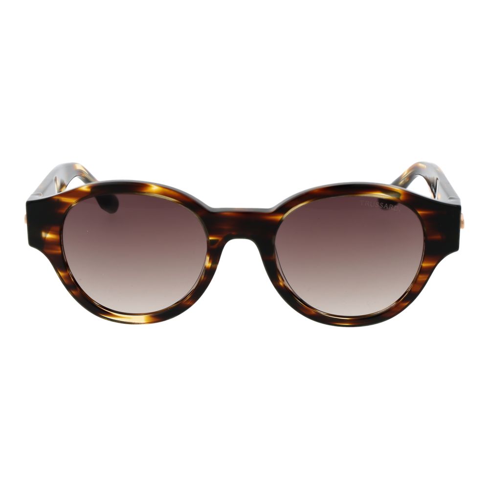 Trussardi Brown Acetate Sunglasses
