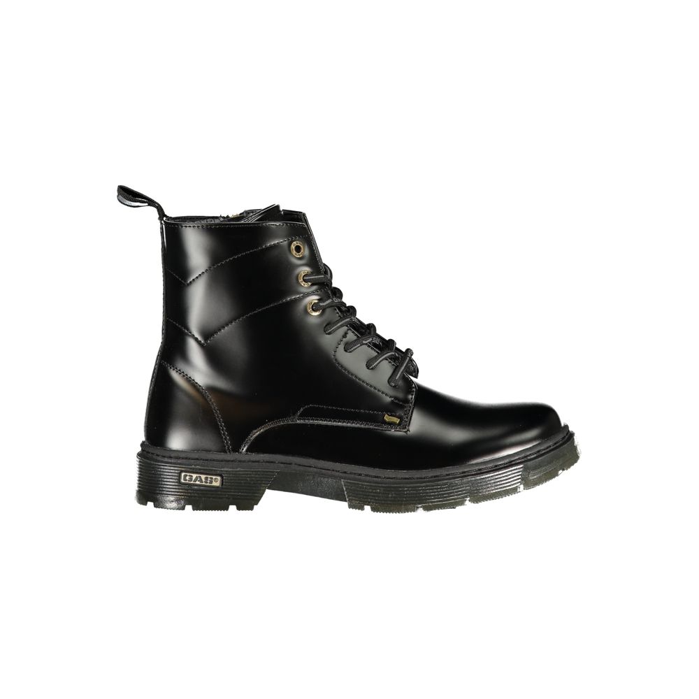 Gas Black Polyurethane Women Ankle Boot