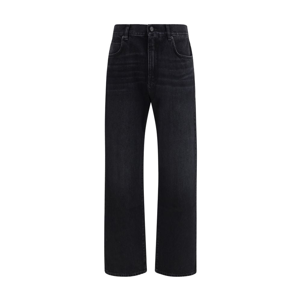 Balmain Black Cotton Jeans Denim