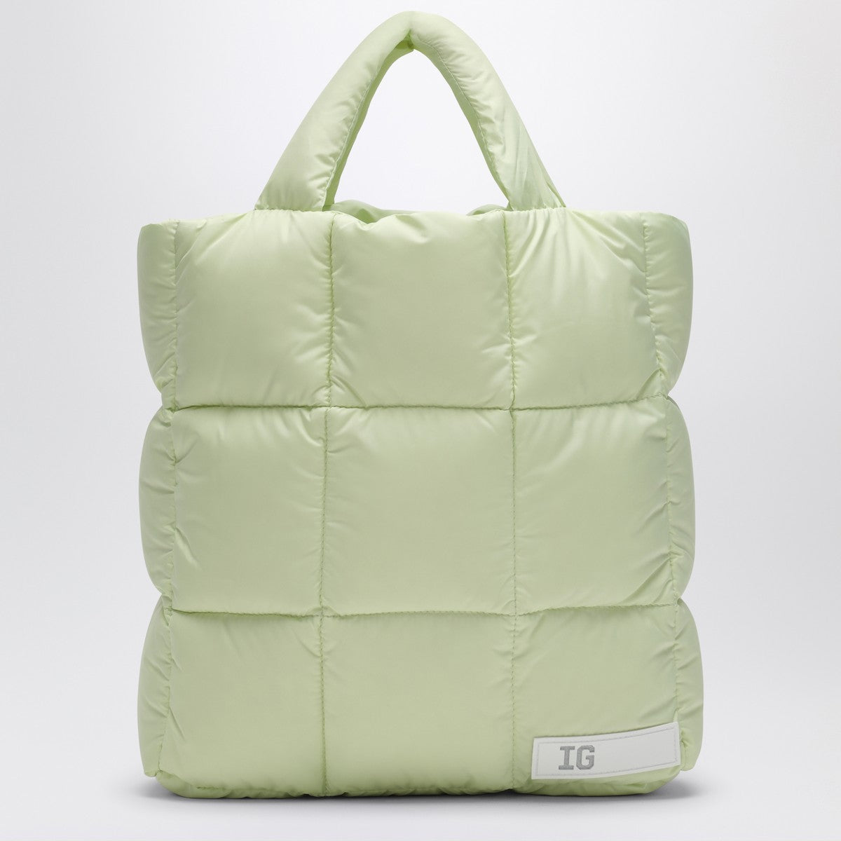 Il Gufo Il Gufo Lime yellow bag in microfibre nylon