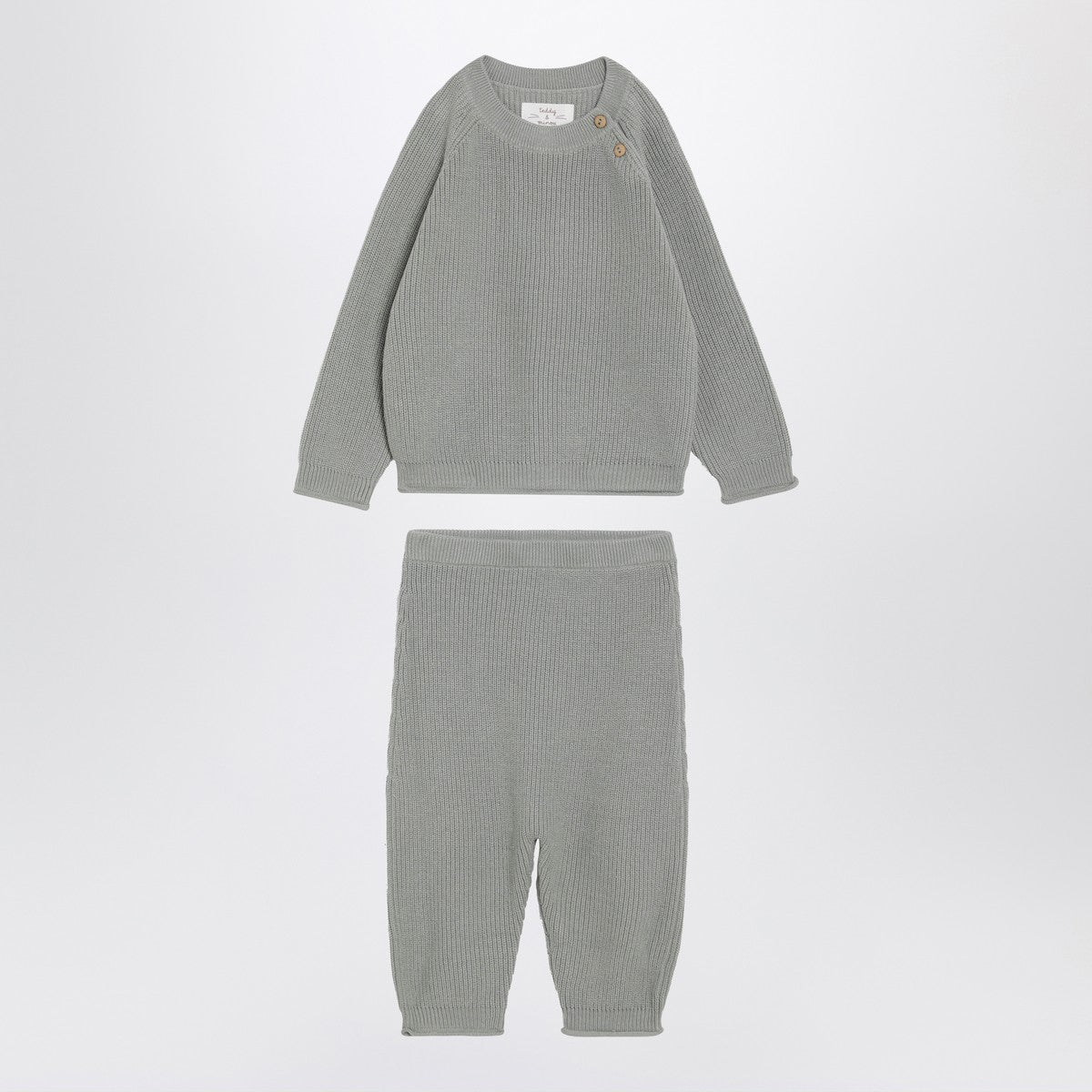 Teddy & Minou Teddy & Minou Two-piece suit in sage green