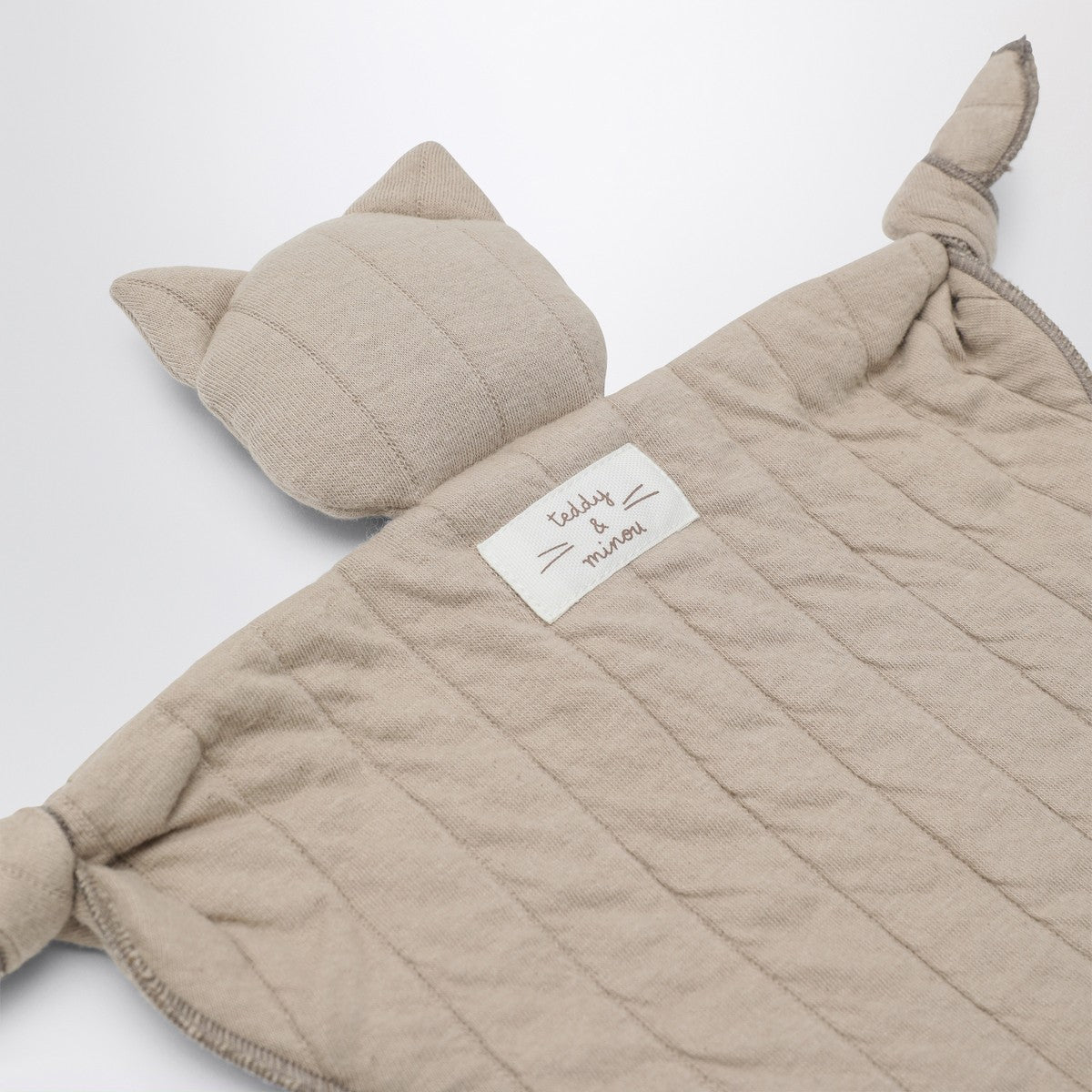 Teddy & Minou Teddy & Minou Beige gauze doudou with kitten