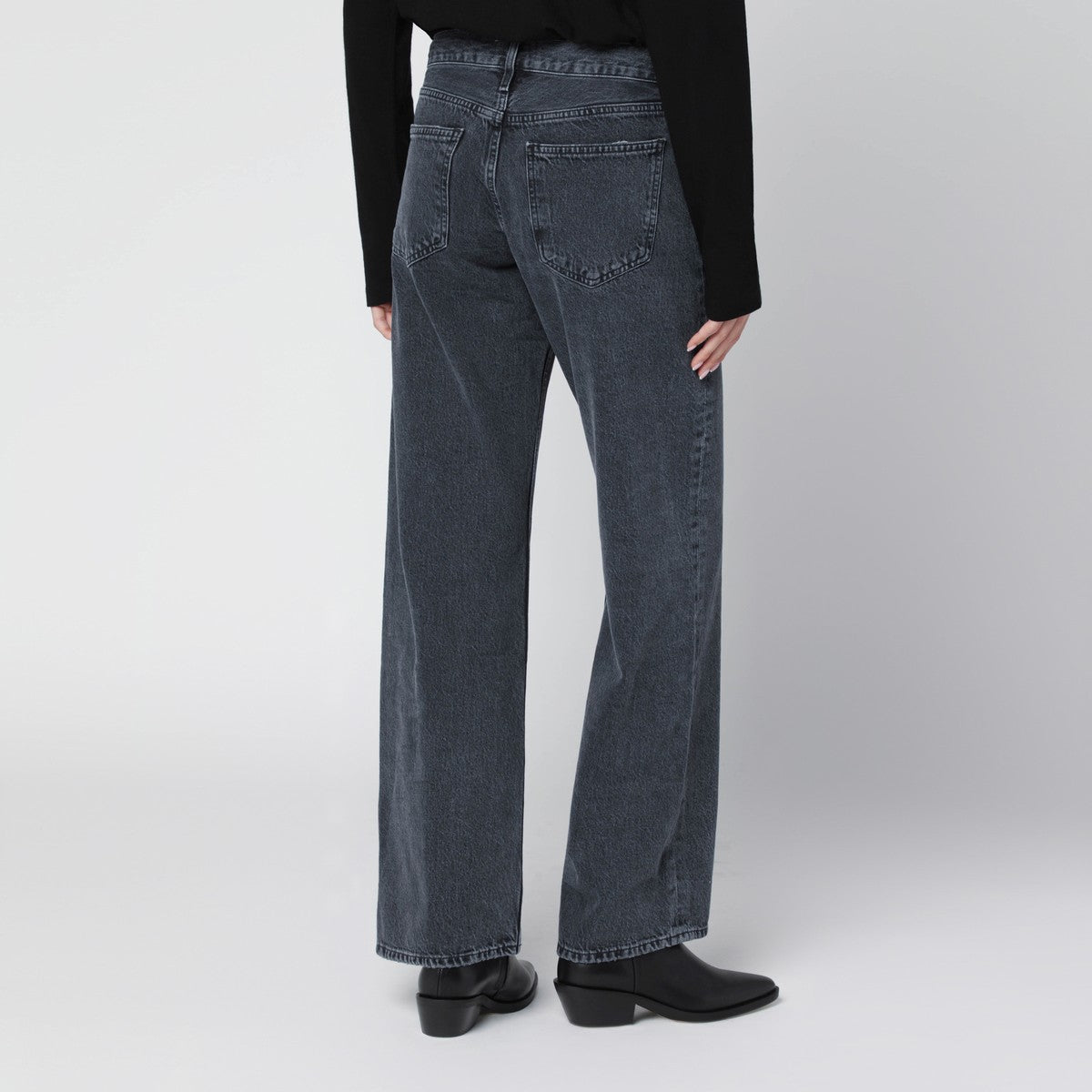 Agolde AGOLDE Black faded-effect jeans