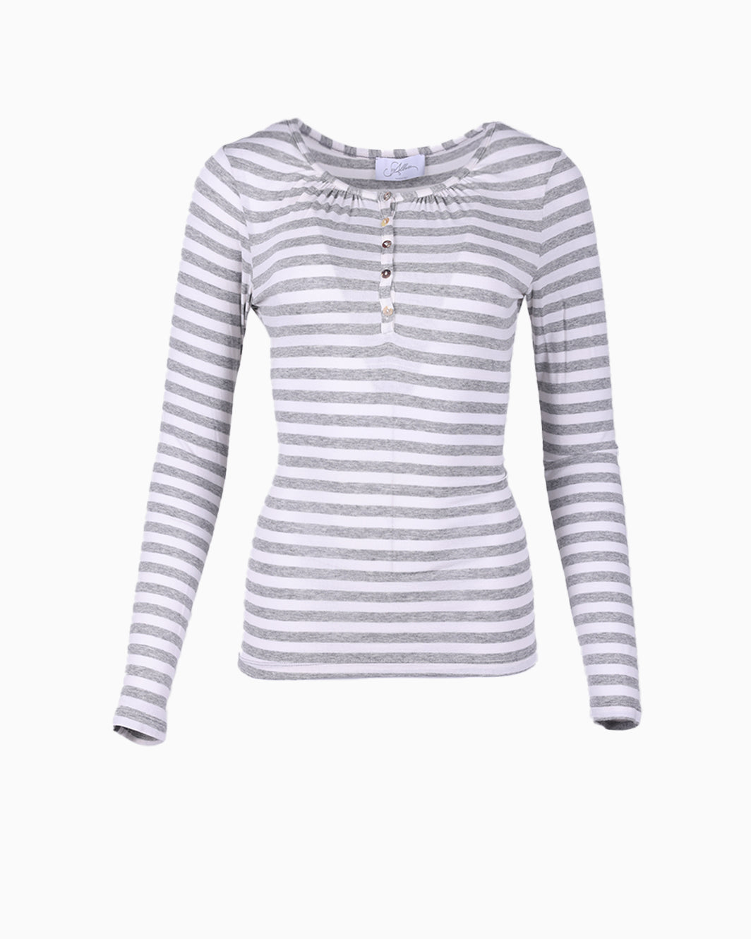Sallure striped henley top