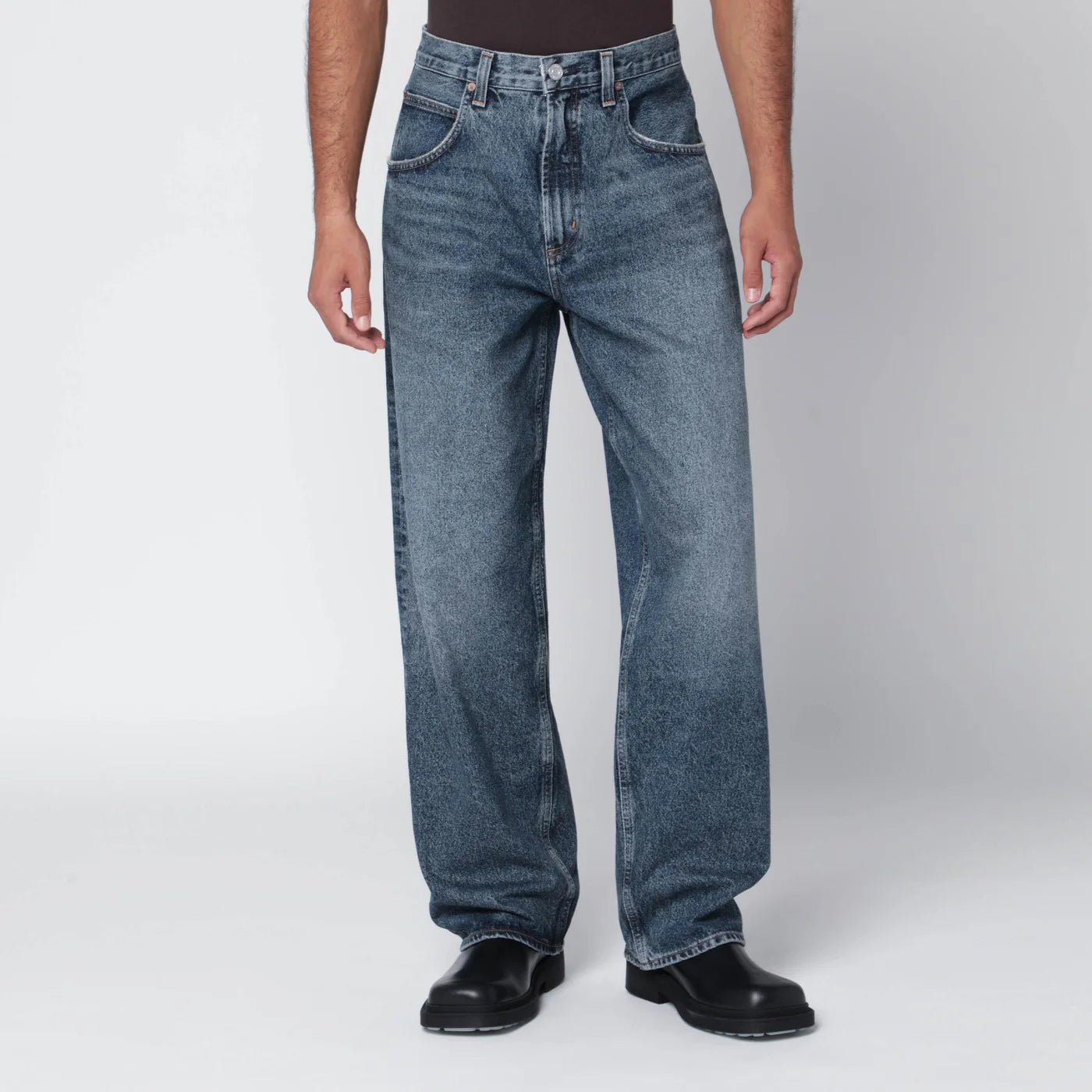 AGOLDE Wide dark vintage indigo Fusion jeans