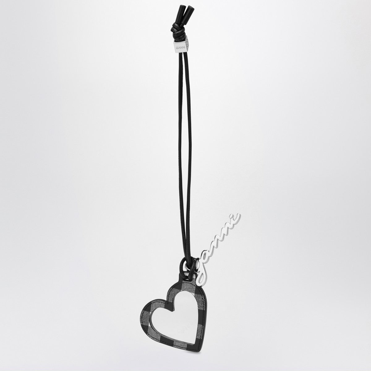Ganni GANNI Heart-shaped mirror Bou black